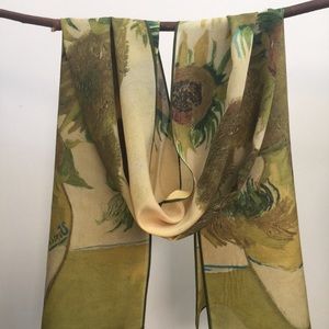 Sunflowers - Van Gogh - silk scarf by Cocoon